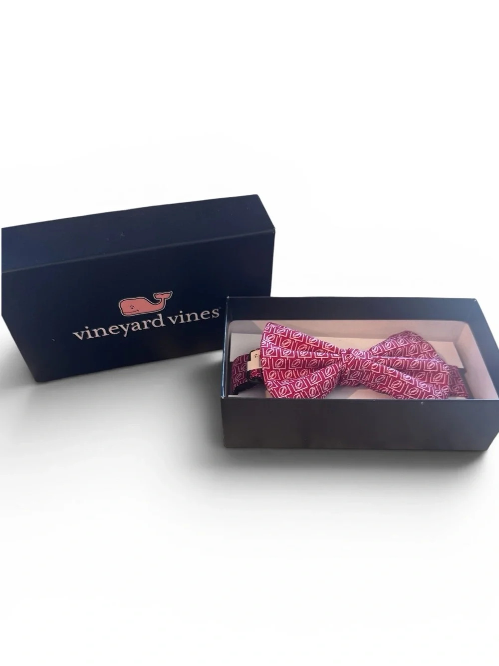 Vineyard Vines Boys Football Bow Tie, Pre-Tied, Red & White
